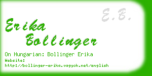 erika bollinger business card